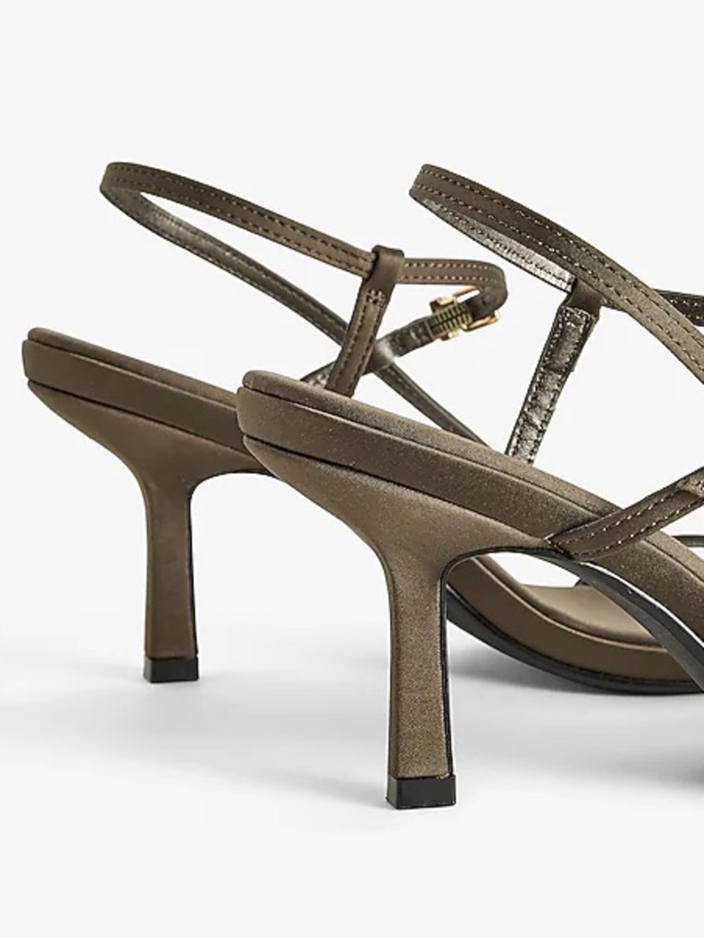 EXPRESS Strappy Slingback Mid Heeled Sandal - Picture 2 of 5